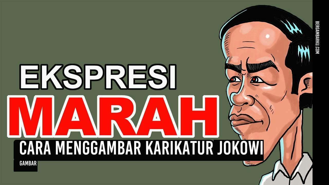 Cara Menggambar Karikatur Jokowi